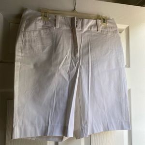Women’s Ann Taylor Bermuda Shorts. Size 8 “Curvy”. New with tags. White.